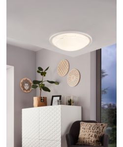 Eglo Plafoniera Planet 1 - Stile moderno bianco � 290 mm E27 per interni