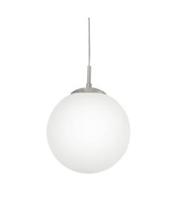 Eglo Lampada a Sospensione Rondo - Vetro Opalizzato Bianco 30 cm