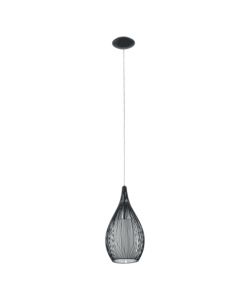Eglo Lampadario Razoni 1xE27 60W Bianco Satinato d.19 cm H130 cm