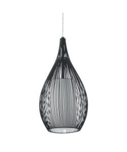 Eglo Lampadario Razoni 1xE27 60W Bianco Satinato d.19 cm H130 cm