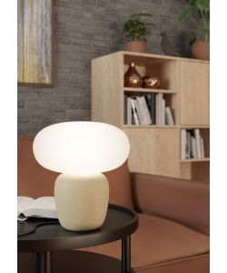 Lampada da tavolo Cahuama Bianca E27 40W