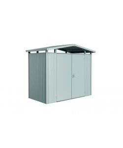 Casetta Panorama Misura P1 argento metallizzato con porta a due battenti