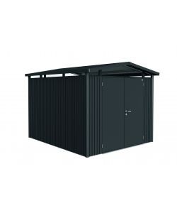 Casetta Panorama Misura P5 grigio scuro metallizzato con porta a due battenti