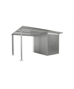 Biohort Tendalino laterale L per casette AvantGarde A2 A6 argento 243x260 cm