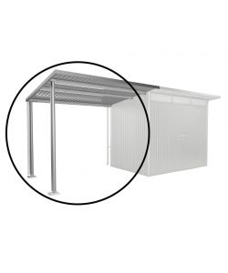 Biohort Tendalino laterale L per casette AvantGarde A2 A6 argento 243x260 cm