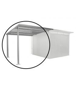 Biohort Tenda Parasole per Casetta AvantGarde A3 A7 Argento 243x300 cm