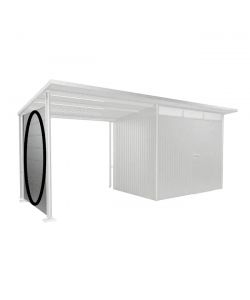 Biohort Pannello Laterale Argento Metallizzato per Casette AvantGarde A3 A7 - 2,87 m