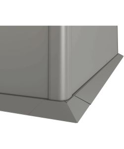 Biohort Bordo di Protezione Falciatura 100 cm Grigio Quarzo Metallo