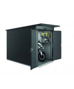 Casetta AvantGarde Misura A3 grigio scuro metallizzato con porta a due battenti stretta