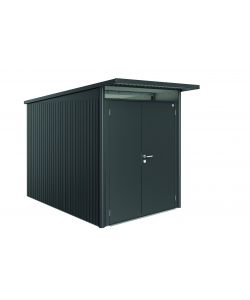 Casetta AvantGarde Misura A3 grigio scuro metallizzato con porta a due battenti stretta