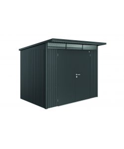 Casetta AvantGarde Misura A5 grigio scuro metallizzato con porta a due battenti
