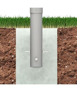 Biohort Supporto Frangivista in Alluminio Grigio Regolabile 95-120 cm