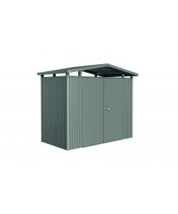 Casetta Panorama Misura P1 grigio quarzo metallizzato con porta a due battenti