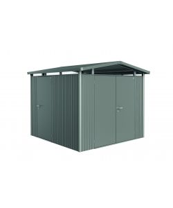 Casetta Panorama Misura P4 grigio quarzo metallizzato con porta a due battenti