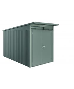 Casetta AvantGarde Misura A4 grigio quarzo metallizzato con porta a due battenti stretta
