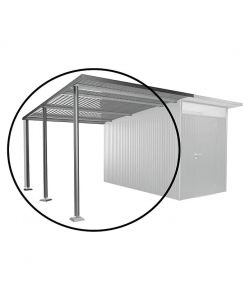 Biohort Tetto Laterale Grigio Quarzo per Capannone AvantGarde 340x243 cm