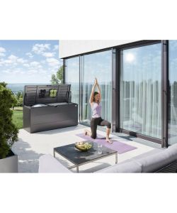 Biohort StyleBox 140 Grigio Scuro - Box da Giardino 140x60x71 cm