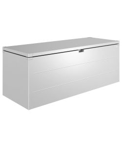 Biohort Baule da Esterno Cassapanca Argento Metallizzato 207x81 cm