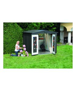 Biohort Casetta da Giardino Europa 5 - Grigio Scuro Metallizzato - 316x228 cm