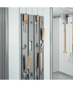 Biohort Armadio per attrezzi Misura 150 grigio scuro metallizzato 155x83 cm