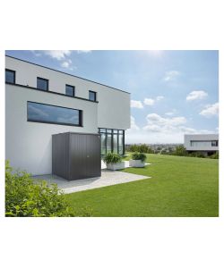 Biohort Armadio da Esterno 150 Large Grigio Quarzo Metallizzato 184x156x155 cm