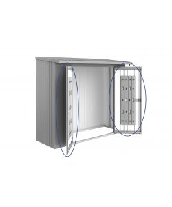 Set di porte per WS 230 argento metallizzato