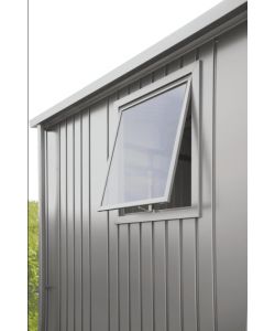 Biohort Finestra in Alluminio Grigio 188x60 cm con Anta Ribaltabile