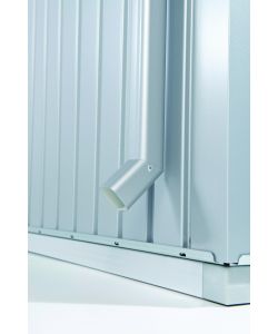 Tubi pluviali per Casetta HighLine argento metallizzato, 2 unit
