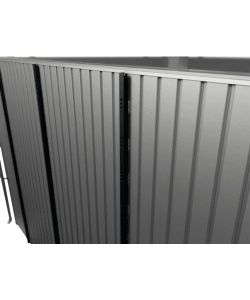 Biohort Predisposizione fotovoltaica nera 3x4x175 cm per giardino