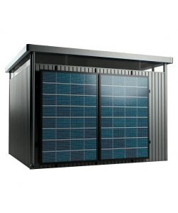 Biohort set montaggio moduli fotovoltaici HighLine nero 3,5x3x187 cm