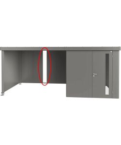 Biohort Pannello luminoso Neo 28x207 cm grigio quarzo metallizzato