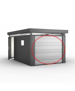 Porta sezionale basculante con motore elettrico
