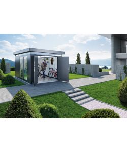 CasaNova 3x4, cerniera porta a destra, grigio scuro metallizzato