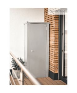 Biohort Armadio da Esterno Julia M High Argento Metallizzato 77,7x57 cm