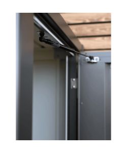 Biohort Armadio da esterno Julia M argento metallizzato 77,7x57 cm
