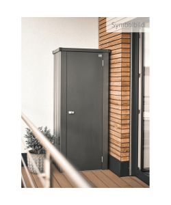 Biohort Armadio da esterno Julia L High grigio scuro 77,7x87x180,9 cm