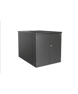 Biohort MiniGarage per Biciclette 151x145x203 cm Grigio Metallizzato