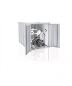 Biohort MiniGarage per Biciclette 151x145x203 cm Grigio Metallizzato