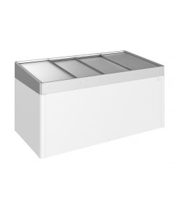 Rialzo per Aiuola rialzata 2x1 argento metallizzato