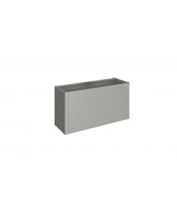 Biohort Aiuola rialzata in metallo grigio quarzo 4x1 altezza 77 cm