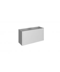 Biohort Aiuola rialzata in metallo grigio quarzo 4x1 altezza 77 cm