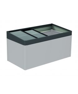 Sopralzo Aiuola Rialzata 2x1 grigio scuro metallizzato