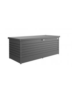 Baule da esterno 180 grigio scuro metallizzato