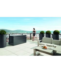 LoungeBox Misura 160 grigio scuro metallizzato