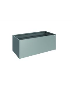 Aiuola rialzata Misura 2x1 grigio quarzo metallizzato