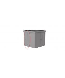 porta supplementare Casetta per attrezzi Neo, argento metallizzato