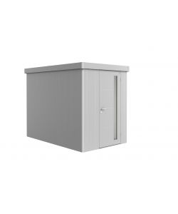 Casetta Neo 3A porta standard, argento metallico
