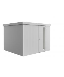 Casetta Neo 3C porta standard, argento metallico