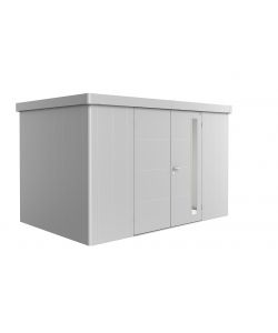 Casetta Neo 2D a doppia porta, argento metallico