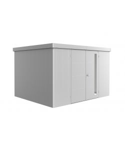 Casetta Neo 3D doppia porta, argento metallico